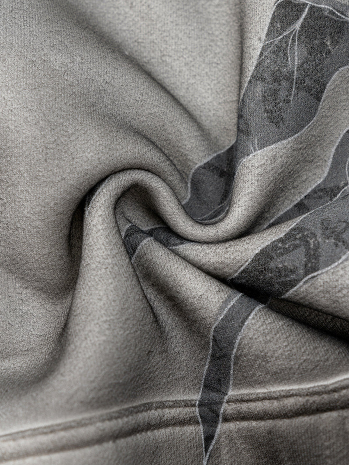 REMINI - Oversized Print Zip Up Hoodie