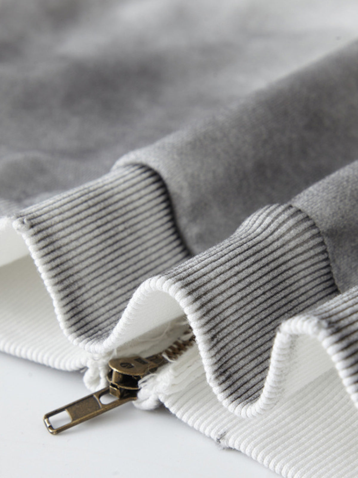 DYED - Cropped Premium Zip Up Hoodie