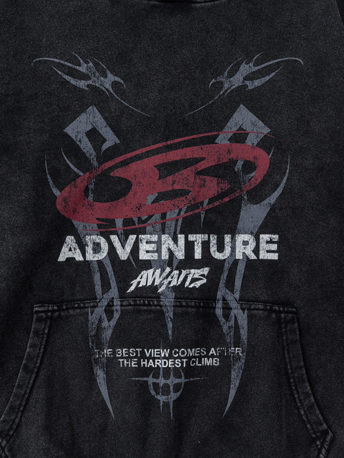 ADVENTURE - Oversized Print Hoodie
