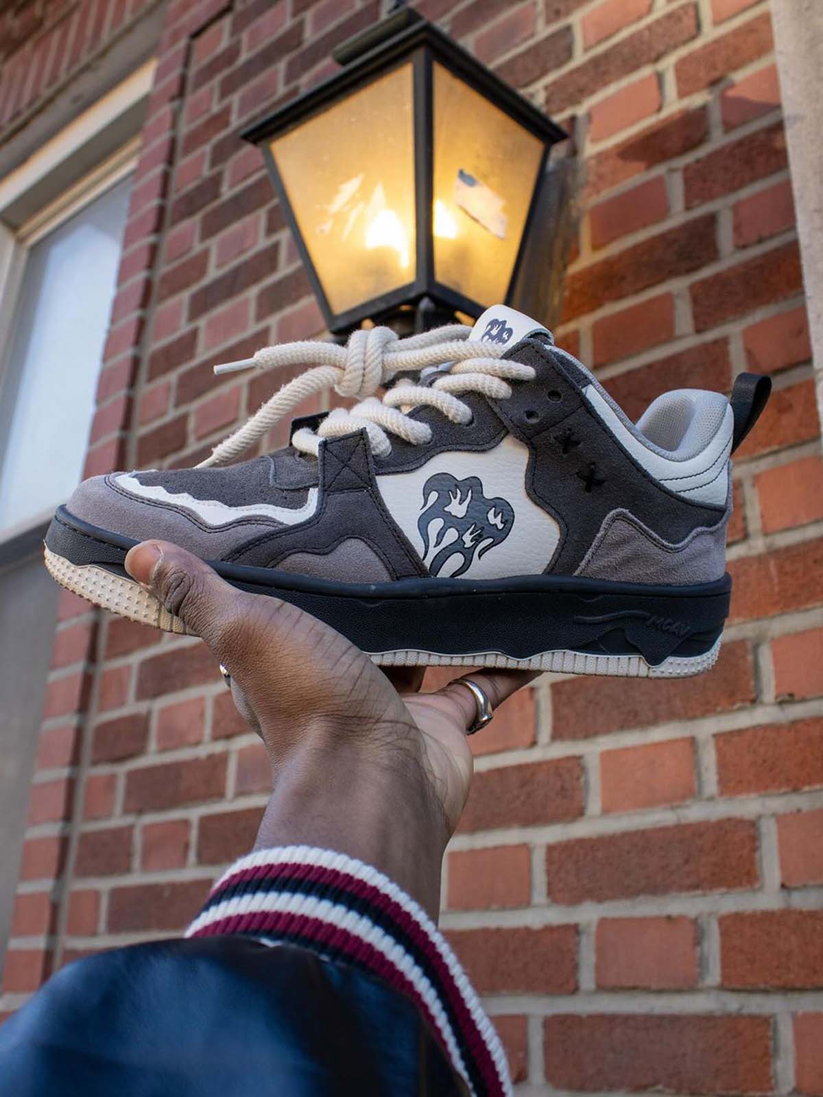 Monochrome Shadowwave Heavy-Duty Street Sneakers-1507