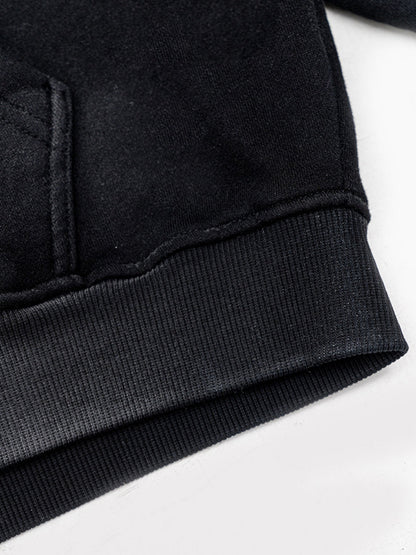 PATCHRACE - Oversized Graphic Zip Up Hoodie