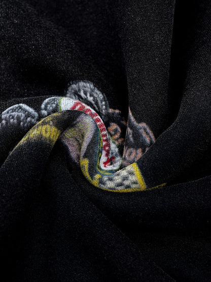 PATCHRACE - Oversized Graphic Zip Up Hoodie