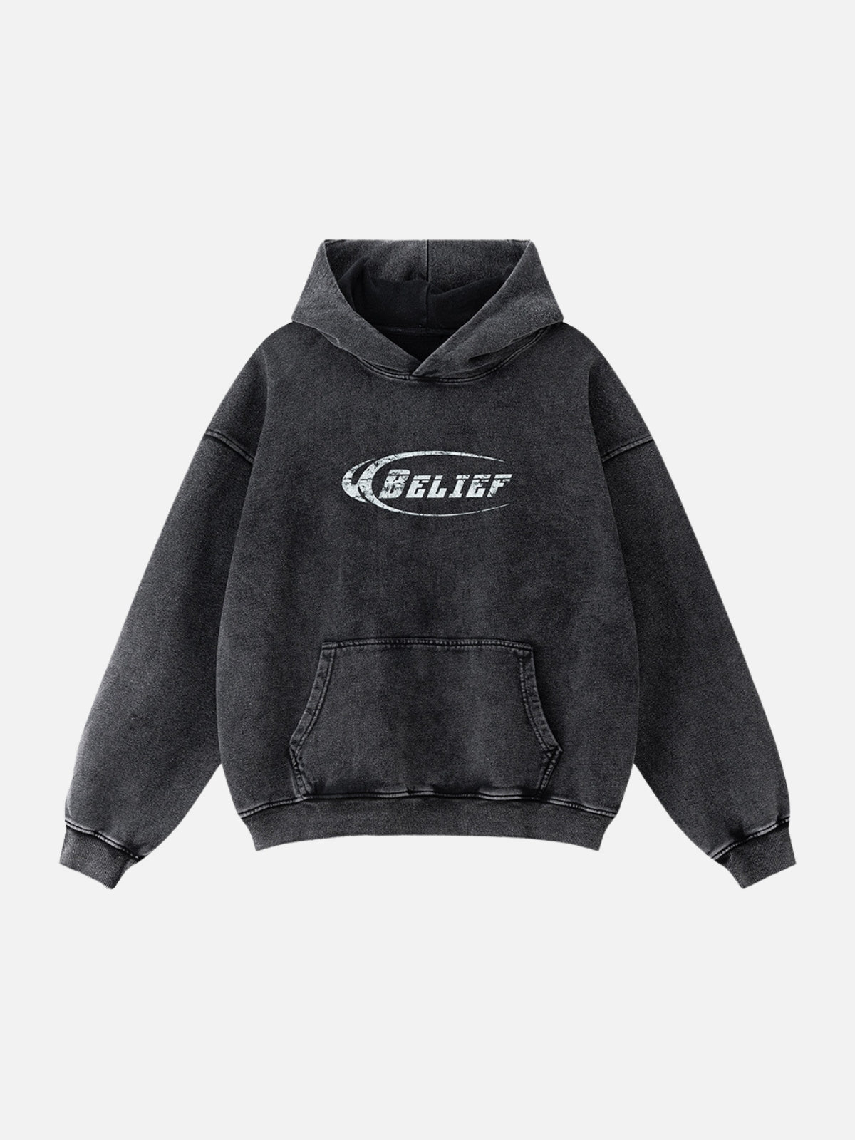 BELIEF - Oversized Graphic Hoodie