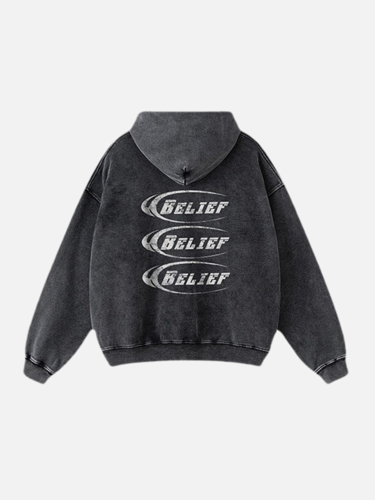 BELIEF - Oversized Graphic Hoodie