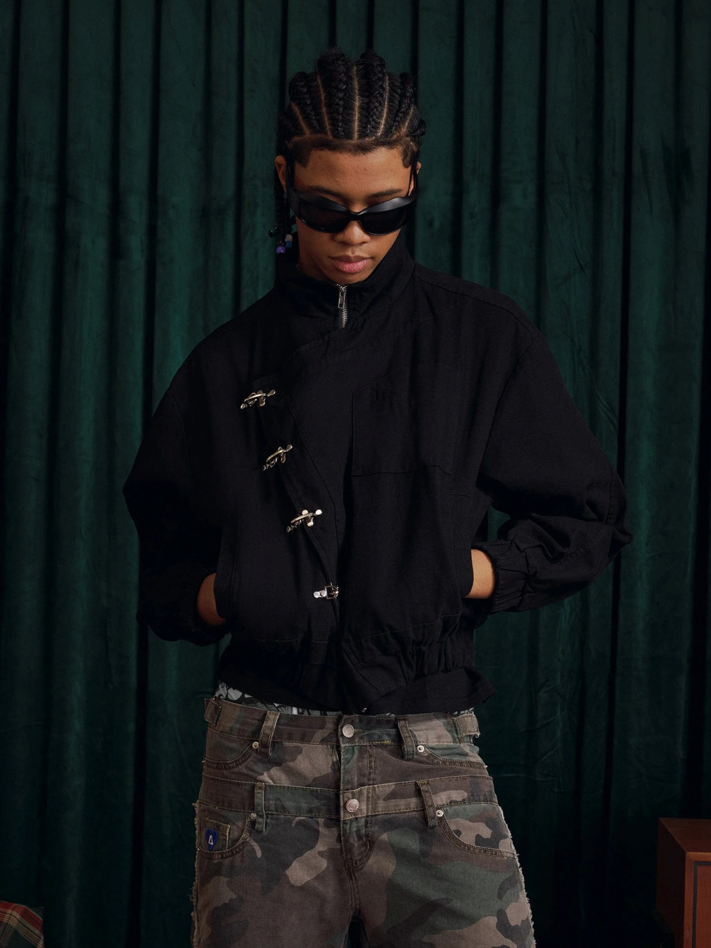 Lunara®Metal Button Jacket