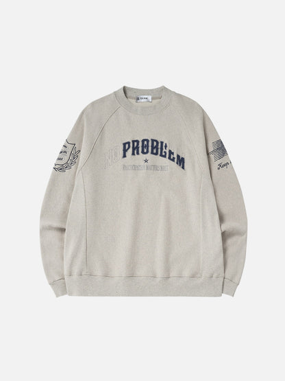 PROBLEM - Oversized Graphic Long Sleeve Crewneck