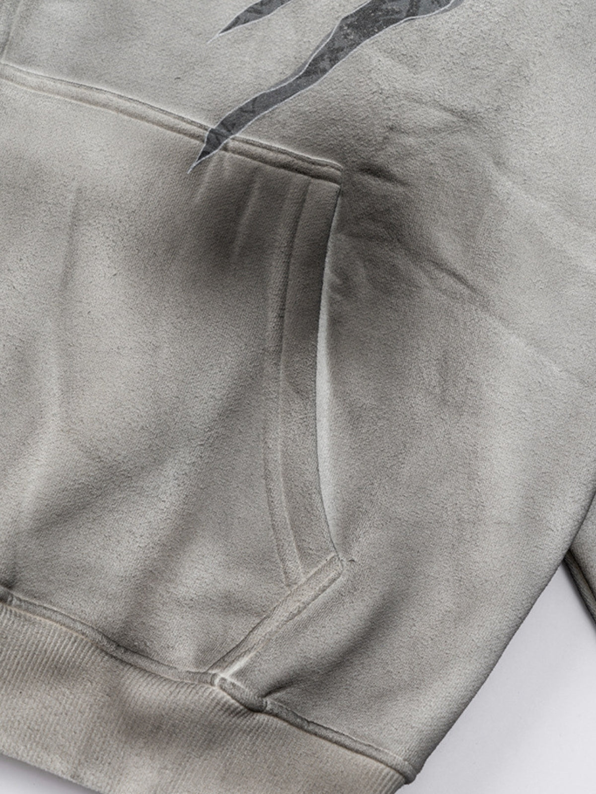 REMINI - Oversized Print Zip Up Hoodie