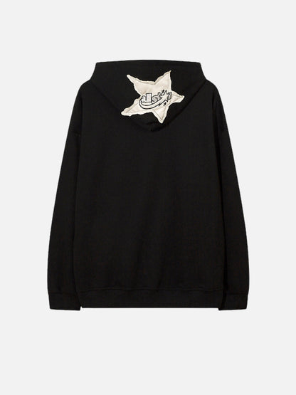 STAR PATCH - Oversized Embroidered Hoodie