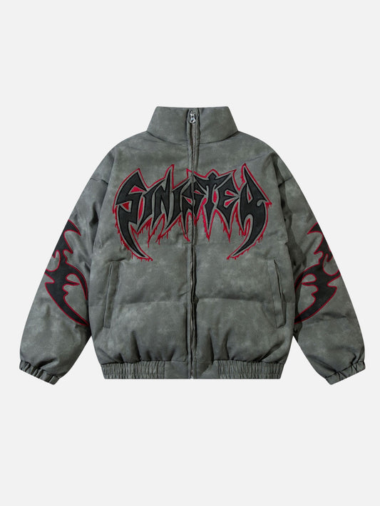 SINISTER - Puffer Embroidered Jacket