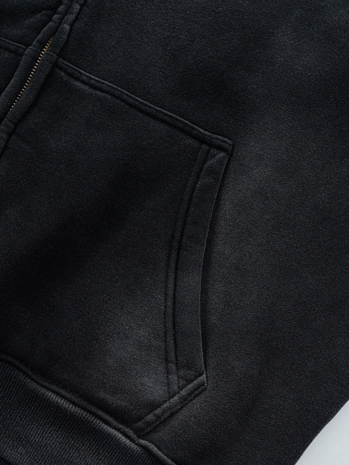 PERSUE - Oversized Print Zip Up Hoodie