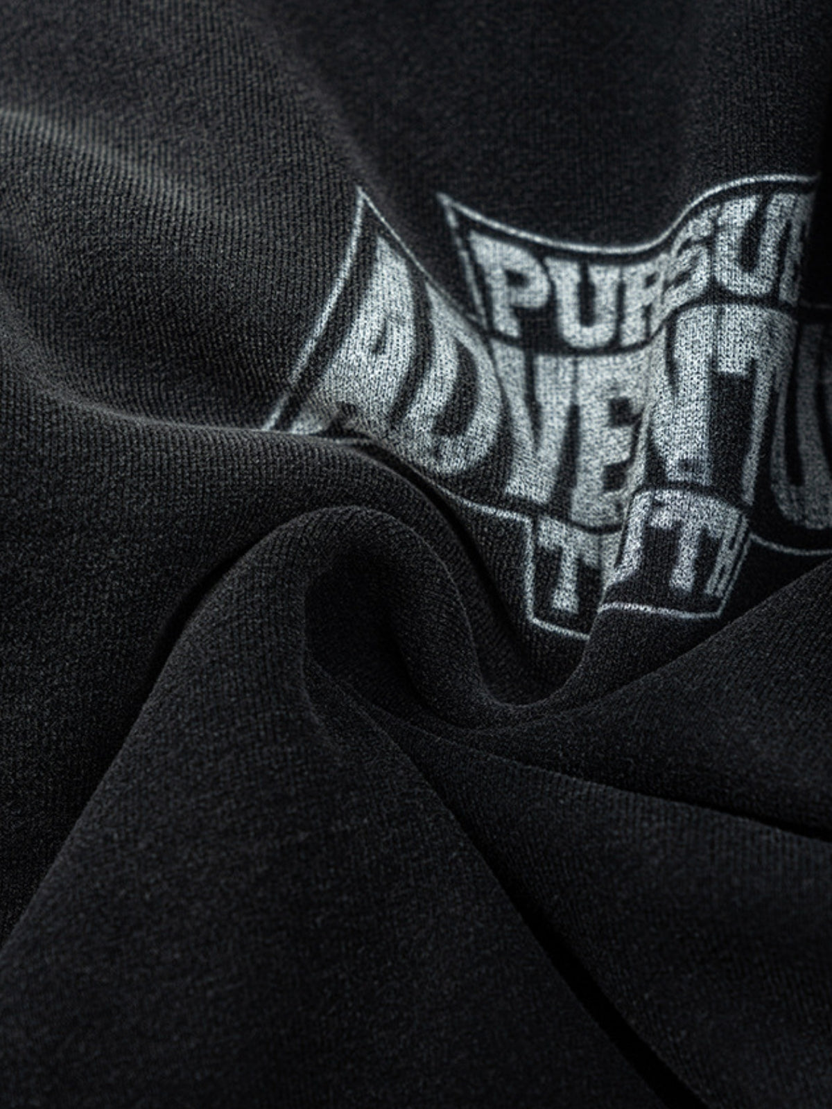 PERSUE - Oversized Print Zip Up Hoodie
