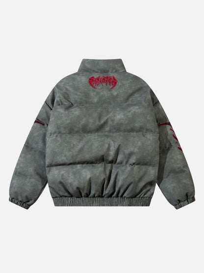SINISTER - Puffer Embroidered Jacket