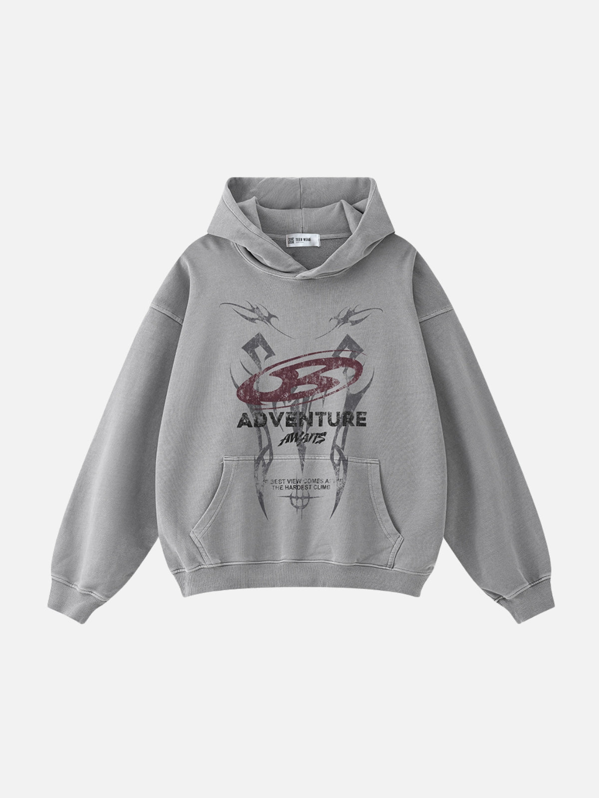 ADVENTURE - Oversized Print Hoodie