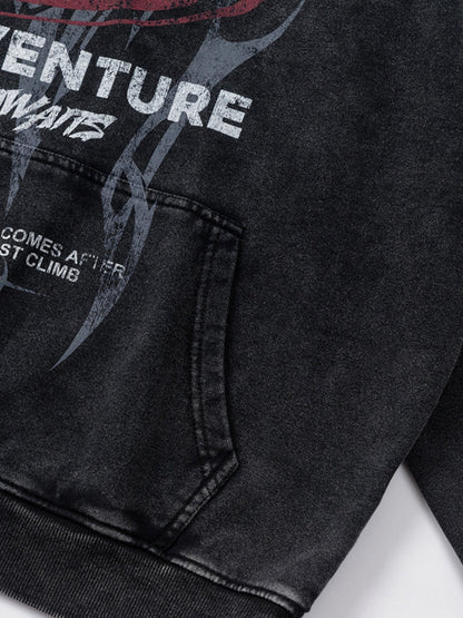 ADVENTURE - Oversized Print Hoodie