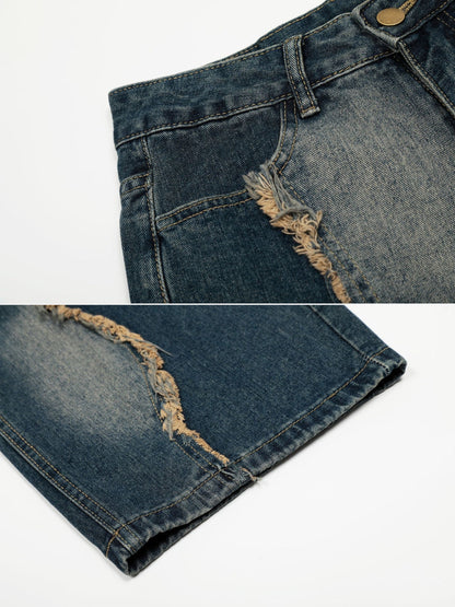 PATCHSTARS - Baggy Embroidered Jeans