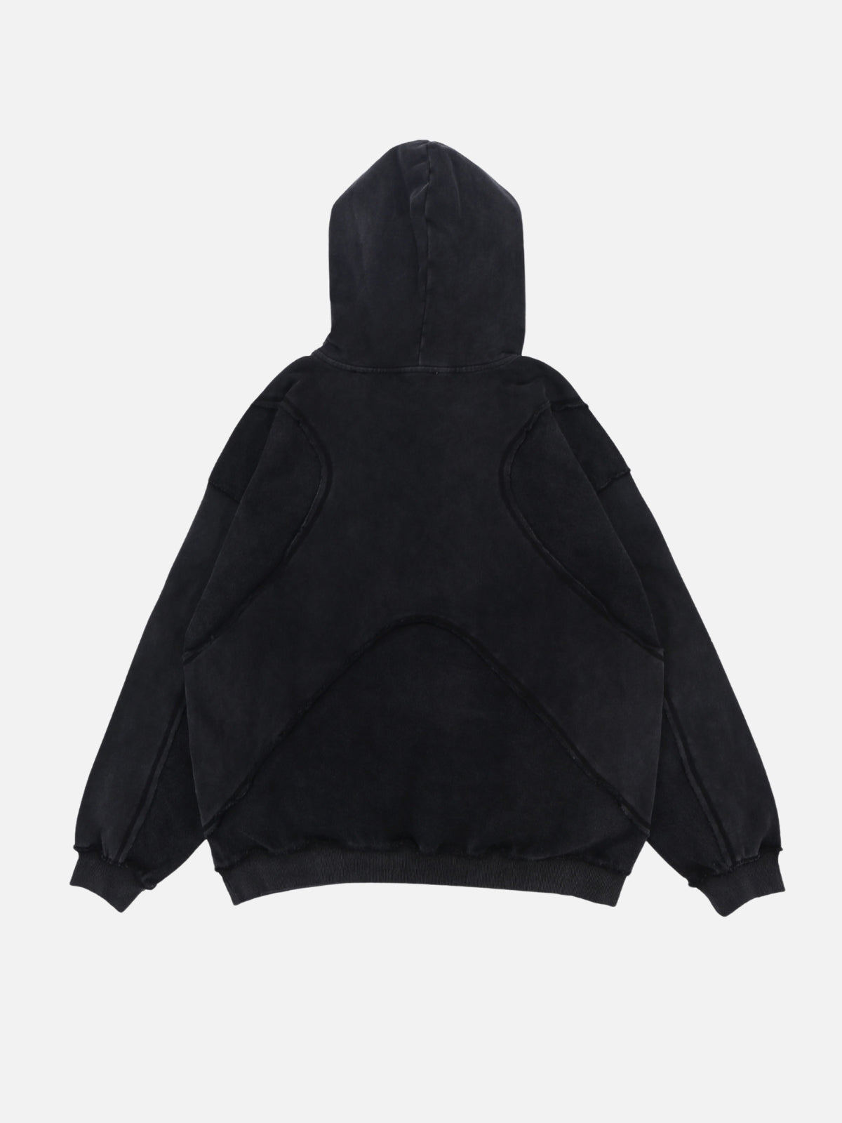 CRUNCHED - Oversized Embroidered Hoodie