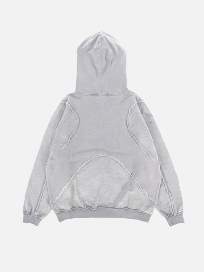 CRUNCHED - Oversized Embroidered Hoodie