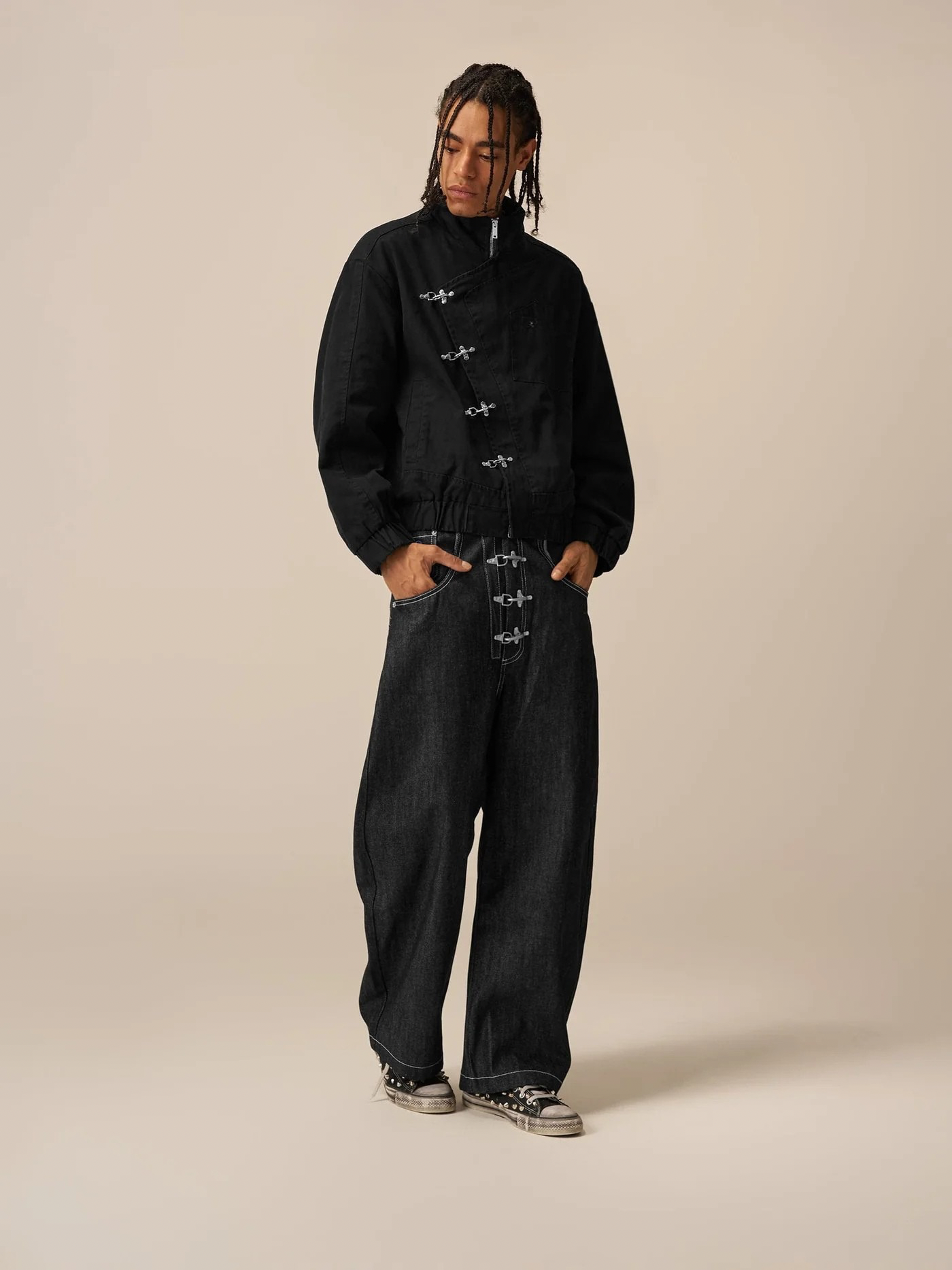 Lunara®Metal Button Jacket