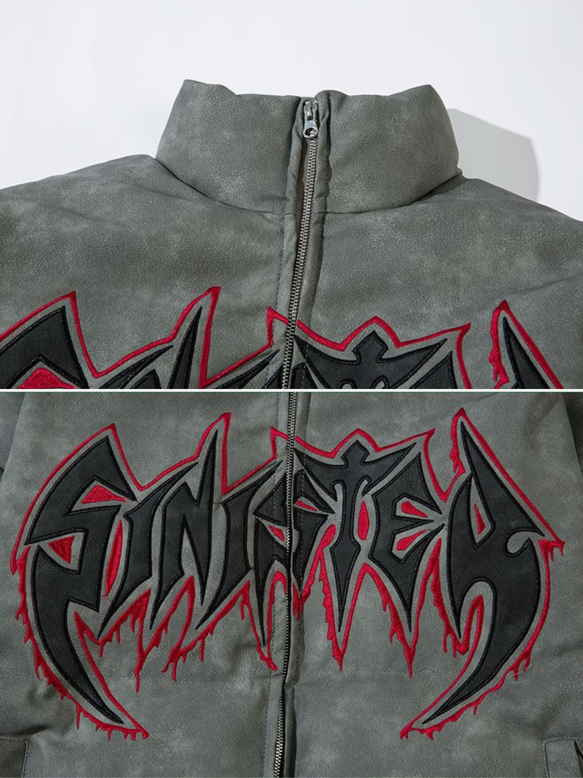 SINISTER - Puffer Embroidered Jacket