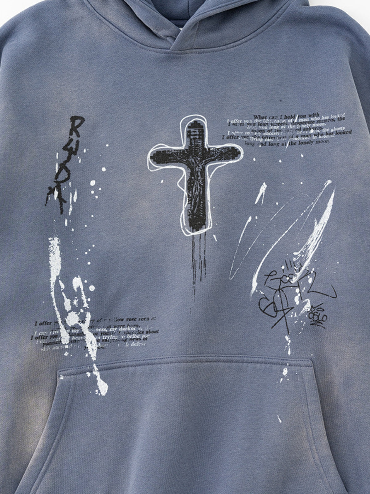 KRISS CROSS - Oversized Print Hoodie