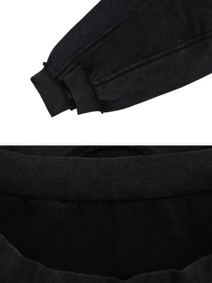CRUNCHED - Oversized Embroidered Hoodie