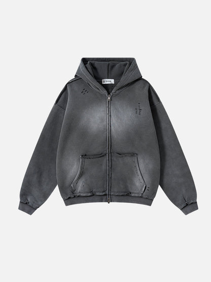 DESTROYLI - Premium Oversized Basic Zip Up Hoodie