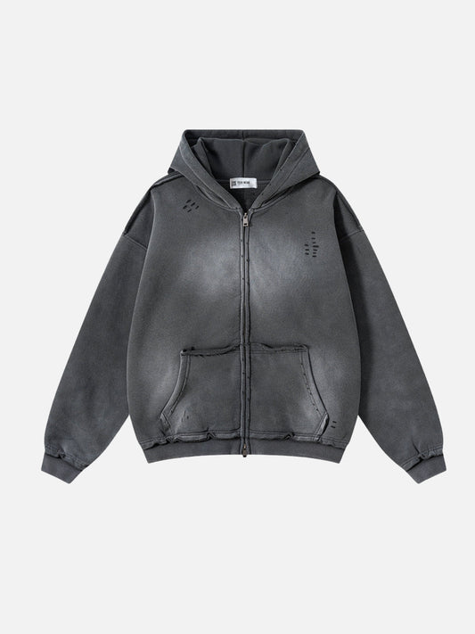 DESTROYLI - Premium Oversized Basic Zip Up Hoodie