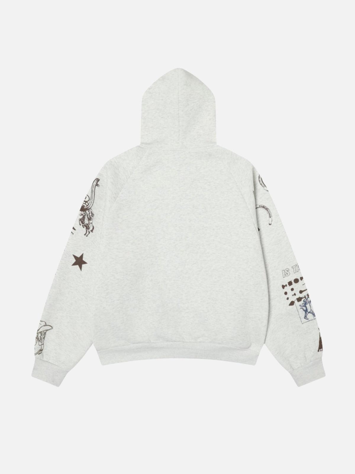 TAP CATS - Oversized Graphic Zip Up Hoodie