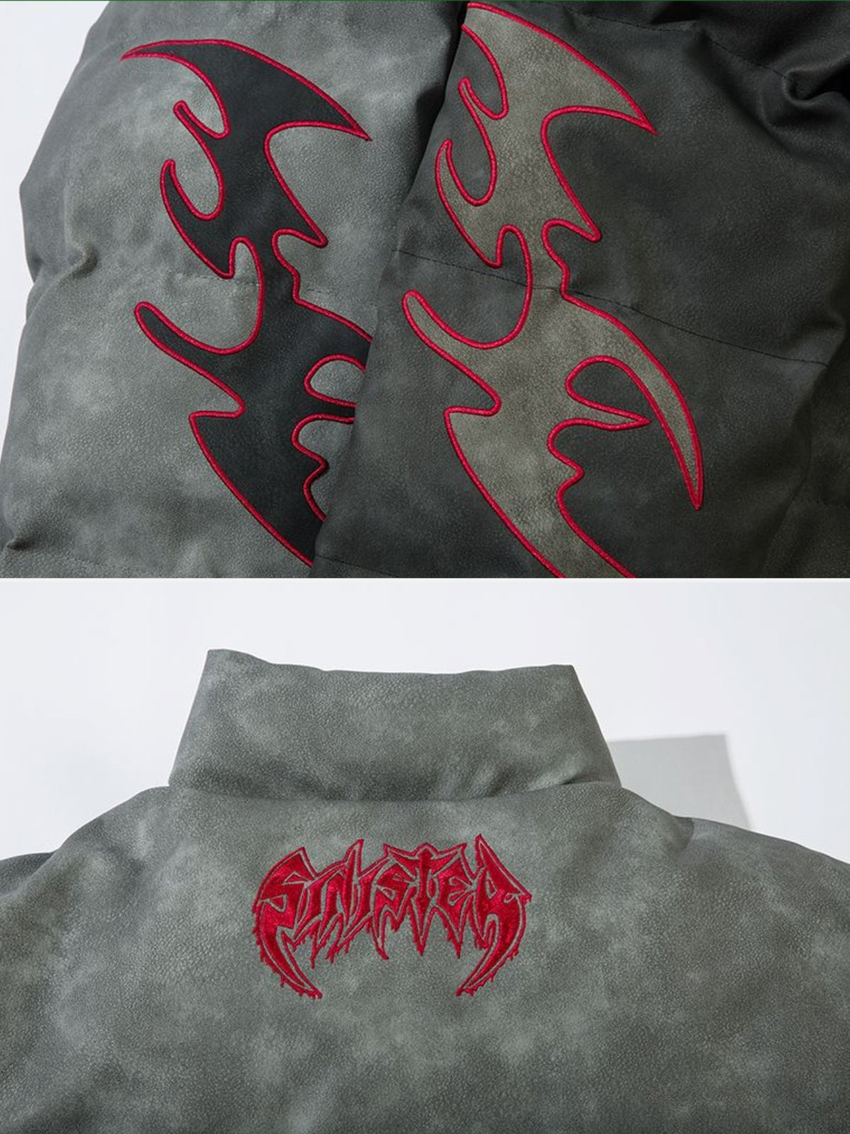 SINISTER - Puffer Embroidered Jacket