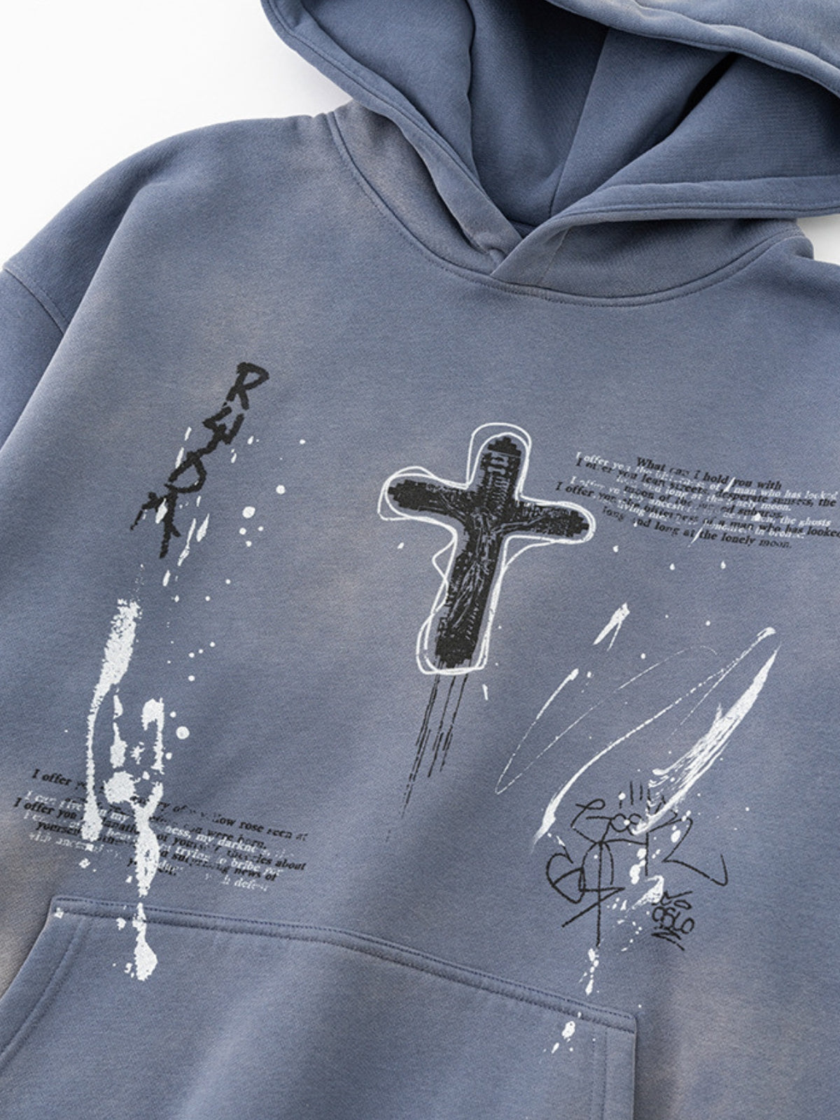 KRISS CROSS - Oversized Print Hoodie