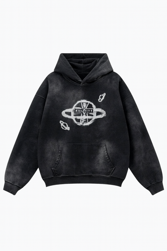 PLUTOS - Oversized Print Hoodie
