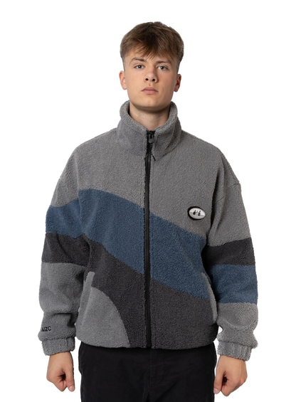Retro Fleece Jacket Grey