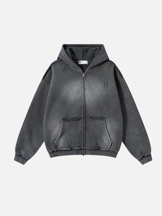 DESTROYLI - Premium Oversized Basic Zip Up Hoodie