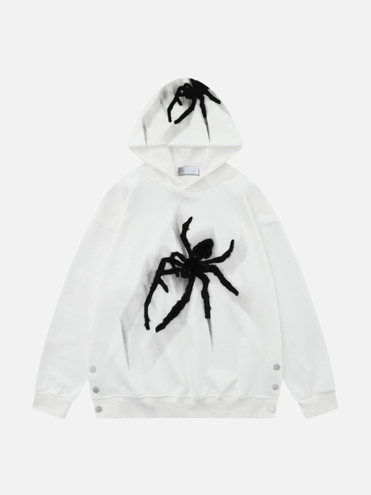 SPIDEROUS - Felpa con cappuccio oversize ricamata 
