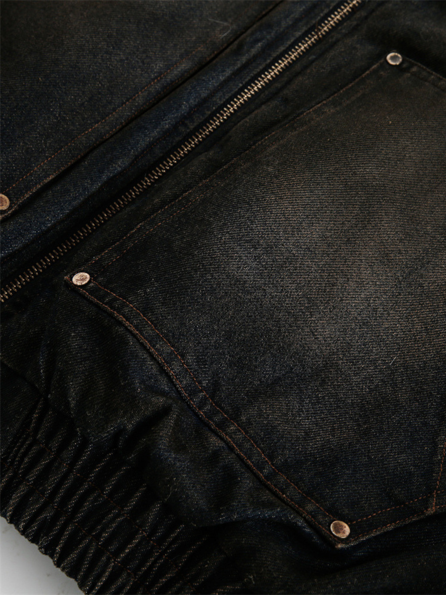 Frosted Relic Fur-Lined Denim Jacket