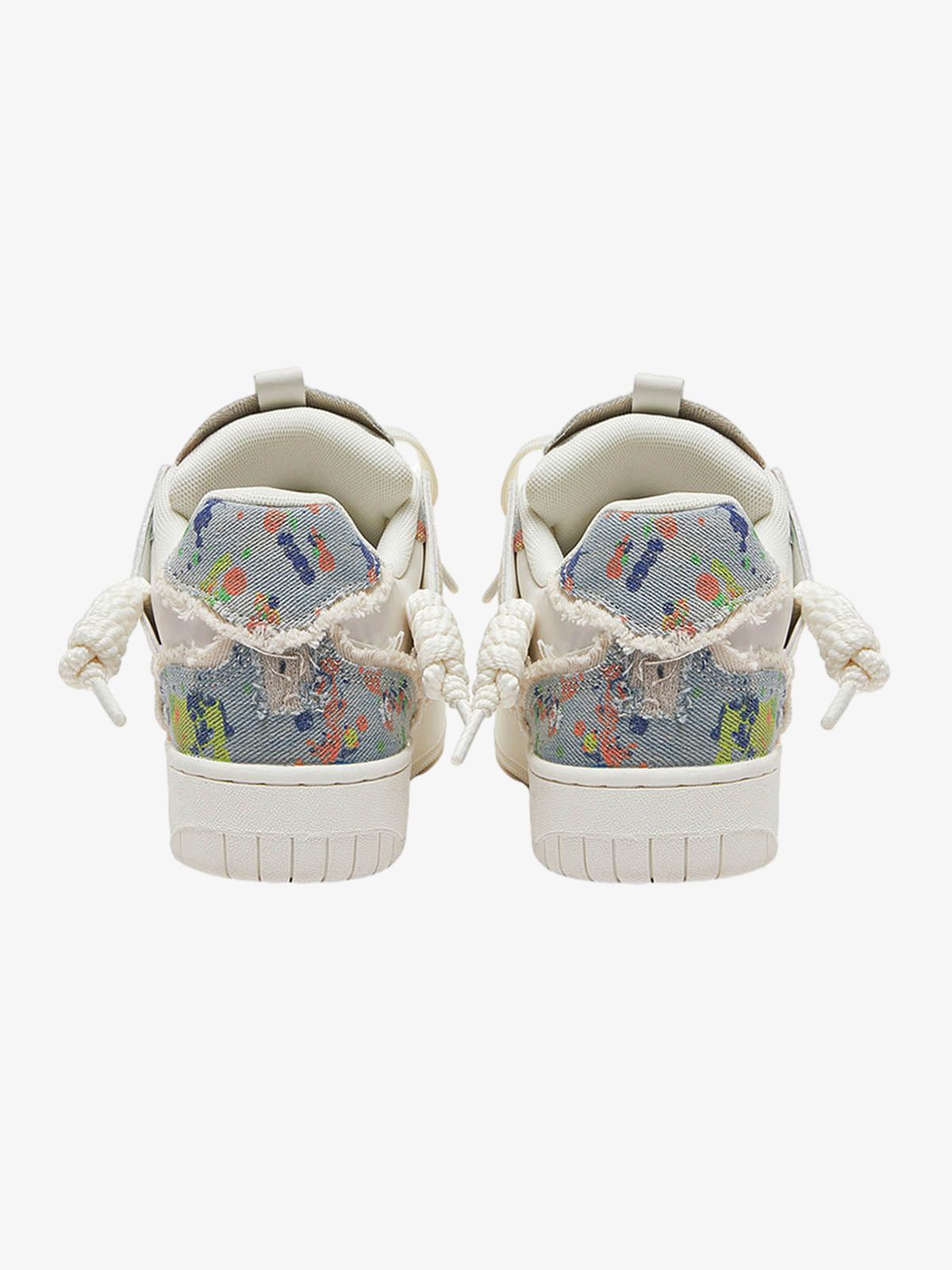 Destruction Series Tassel Contrast Color Sneakers - 2356